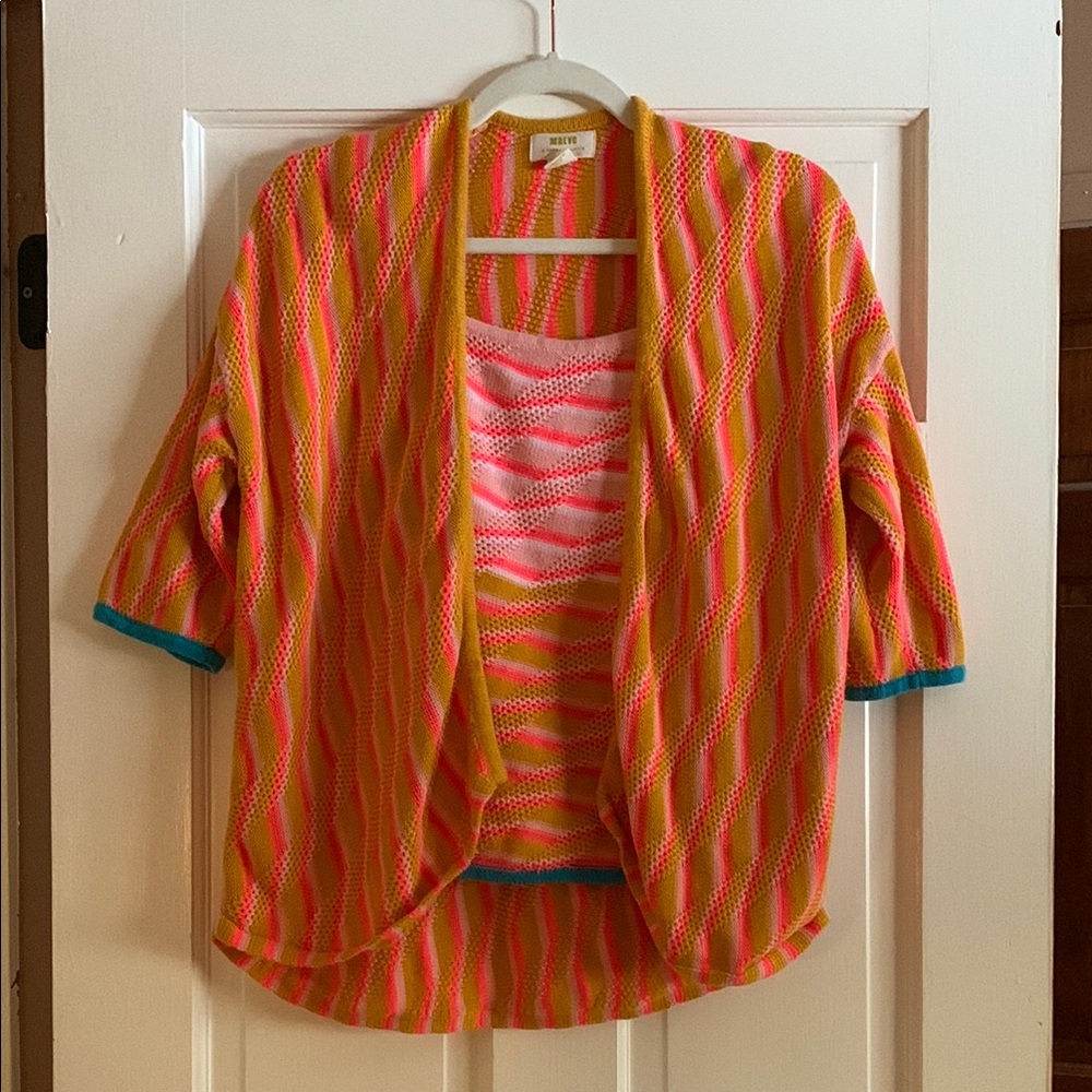 Maeve Multicolor Striped Cardigan